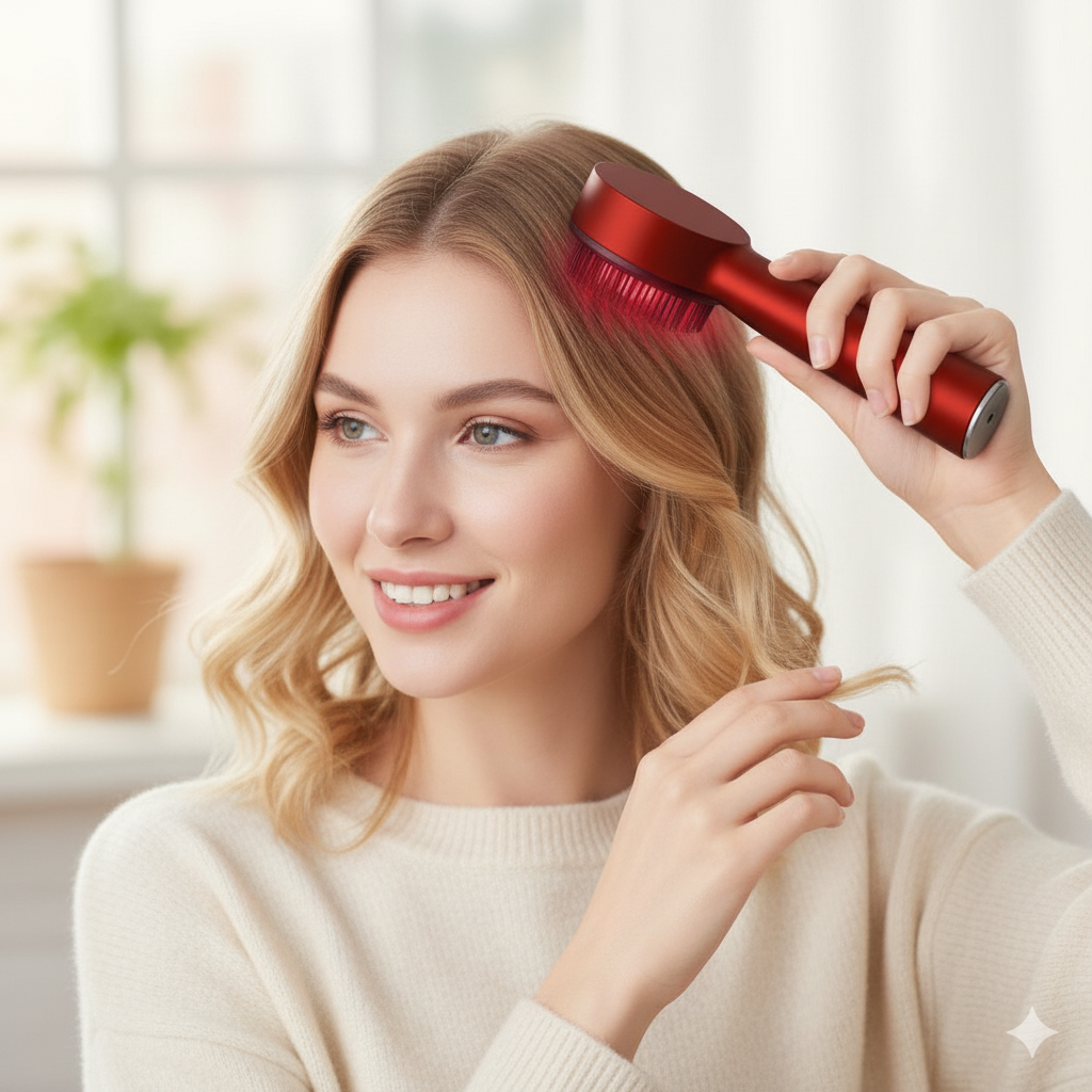Rood Lichttherapie Hoofdhuidborstel