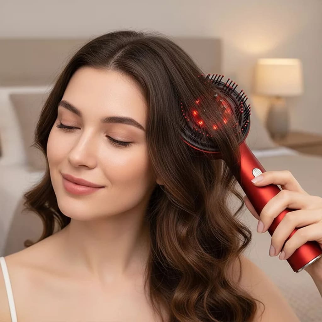 Rood Lichttherapie Hoofdhuidborstel